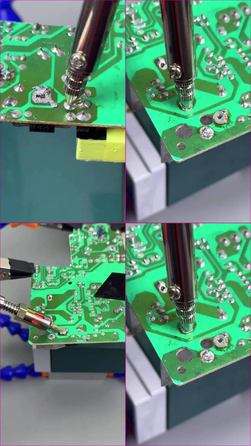 请教小芯片在电路板上的焊接方法